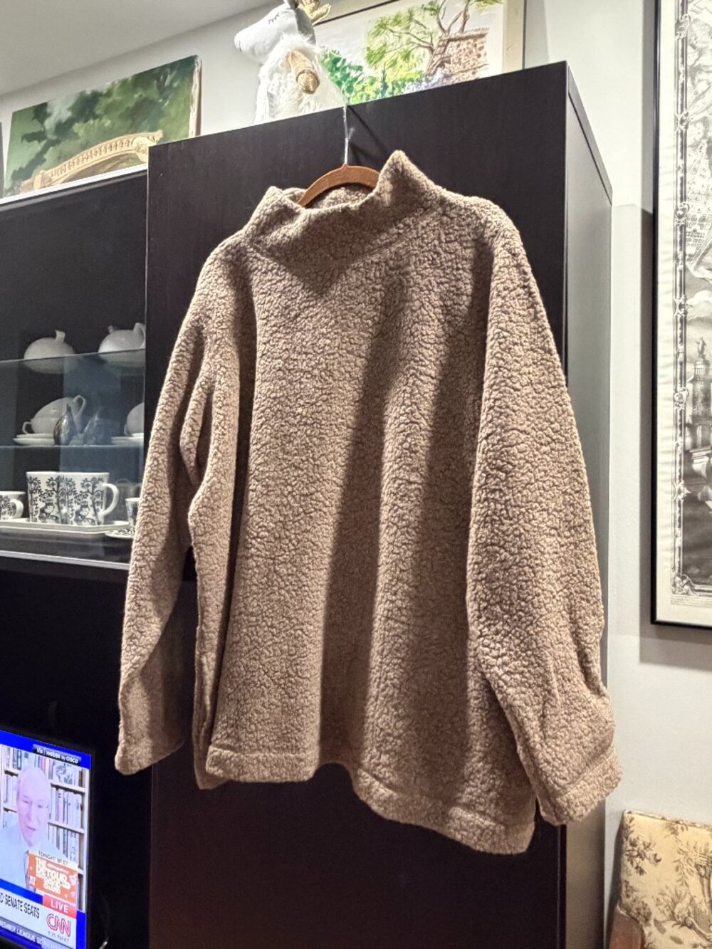EILEEN FISHER COWL NECK PULLOVER SWEATER
